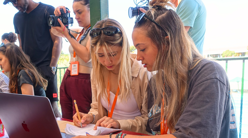 Photo d'élèves Jeunes reporters internationaux